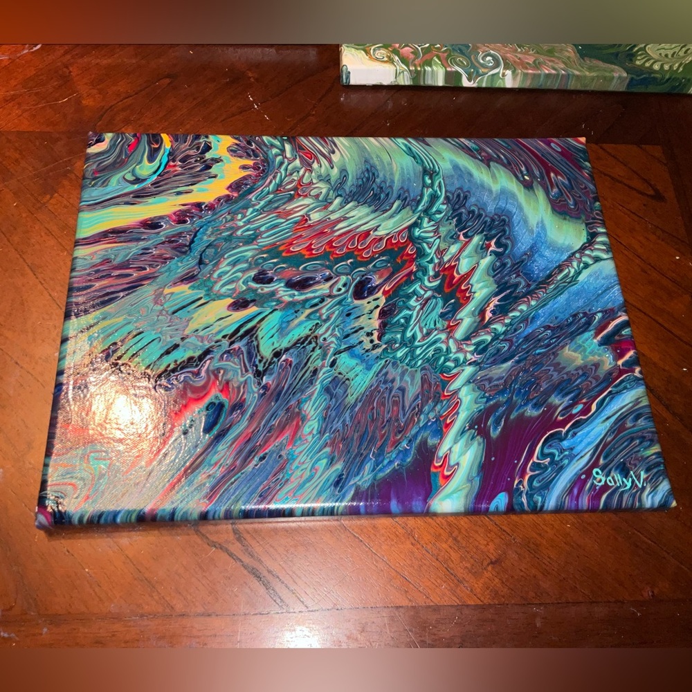 Peacock Feathers ~ Abstract Art Painting
